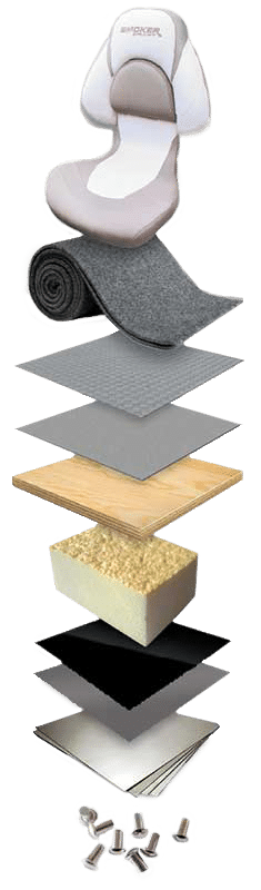 Chair and flooring construction illustration